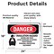Signmission Inhalation Hazard Vapors Toxic Danger Sign, Vinyl Decal, 24in W x 18in L, 2PK OS-2PACK-DS-D-1824-L-1375 - alternate 6